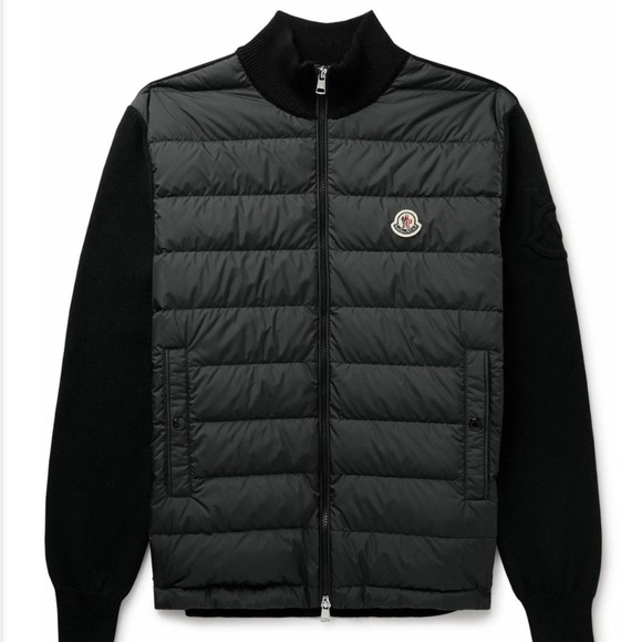 Moncler Other - Moncler Quilted Black Jacket with Logo